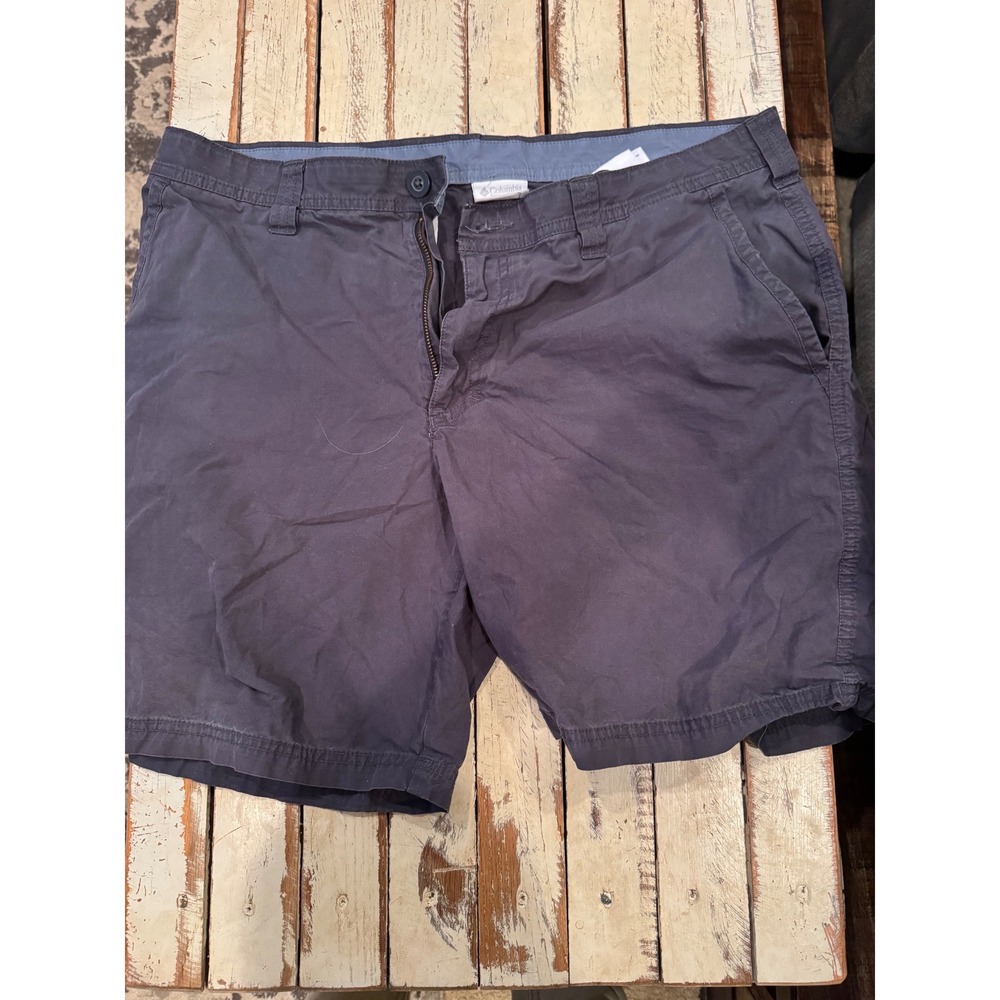 Columbia Mens Charcoal Gray Casual Hiking Outdoor Shorts Size 36W 8L